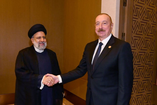 Daşkənddə İlham Əliyevin Seyid İbrahim Rəisi ilə görüşü olub - FOTO