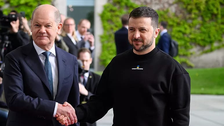 Almaniya 2024-cü ildə Ukraynaya hərbi yardımını iki dəfə artıracaq