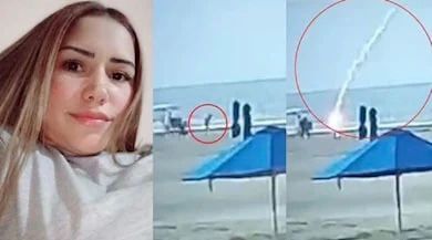 Dəhşətli ölüm: Gənc qadını çimərlikdə ildırım vurdu