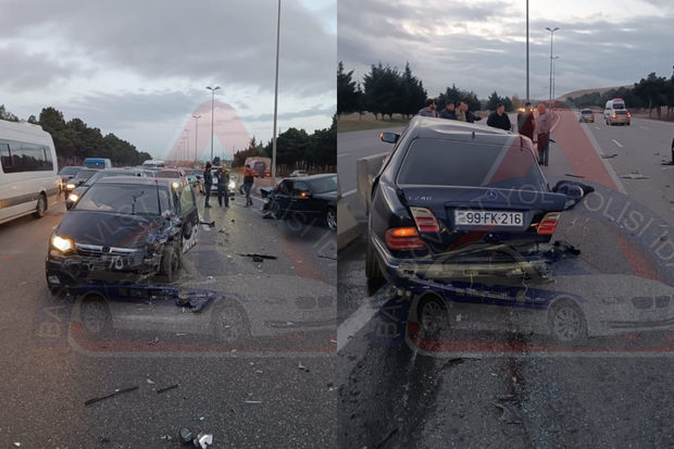 Bakı-Sumqayıt yolunda dəhşətli qəza: İki nəfər ölüb - YENİLƏNİB + FOTO