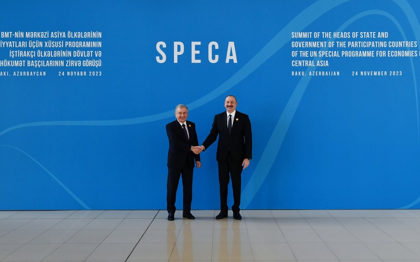 Azərbaycan Prezidenti Bakıda SPECA-nın Zirvə görüşündə iştirak edir