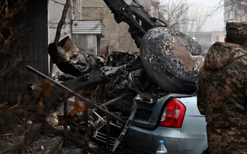 Ukraynada DİN rəhbərinin öldüyü helikopter qəzası ilə bağlı araşdırma başa çatıb