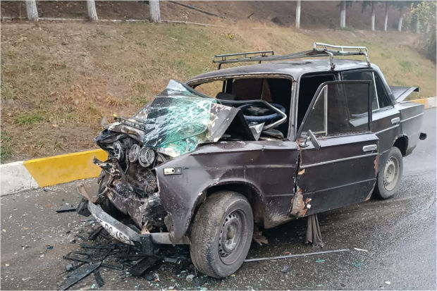 Tovuzda avtomobillər toqquşub: Yaralılar var