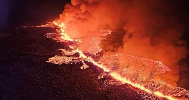 İslandiyanın Reykjanes yarımadasındakı vulkanda püskürmə baş verib