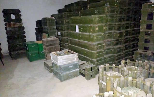 Ermənilərin silah anbarı kimi istifadə etdikləri mülki obyekt aşkarlanıb - Foto