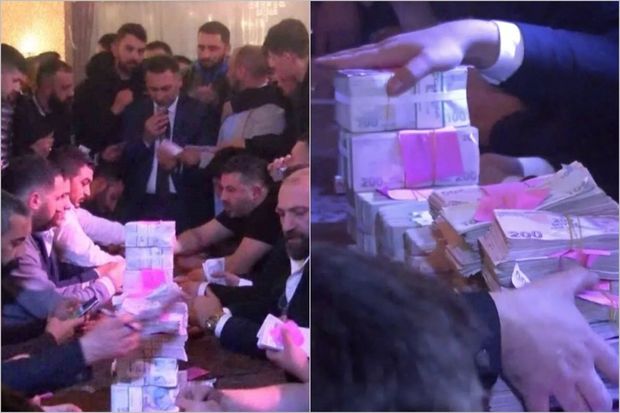 Türkiyədə sünnət toyunda rekord: Pulları saymaq üçün altı komanda yaradıldı - FOTO/VİDEO