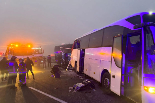 Türkiyədə dəhşətli qəza: 10 ölü, 54 yaralı - FOTO/VİDEO