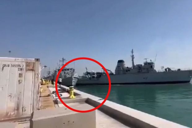 Bəhreyn bazasında “alçaldıcı qəza”: Britaniyanın iki mina gəmisi toqquşdu - VİDEO