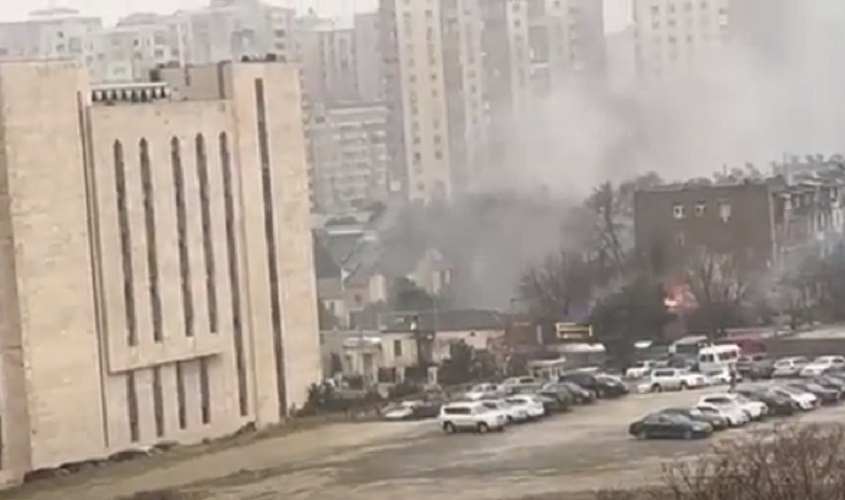 Bakıda “Kababçılar” adlanan ərazidə başlayan söndürülüb - ANBAAN GÖRÜNTÜ