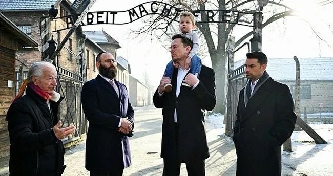 İlon Mask Auşvitz konsentrasiya düşərgəsini ziyarət etdi