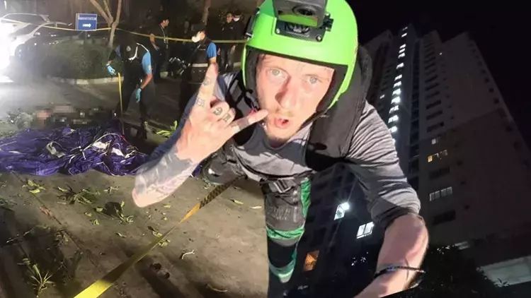 30 mərtəbəli binadan tullanan adam paraşütü açılmadığı üçün yerə çırpılıb