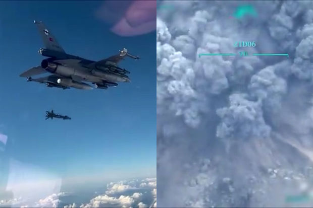 Türkiyə qırıcıları İraqın şimalını bombalayıb, PKK terrorçuları məhv edilib - VİDEO