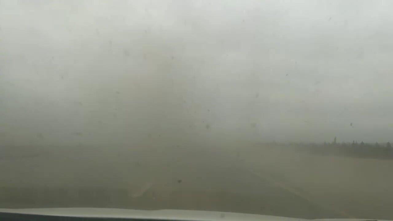 Bakı-Quba yolunda qum fırtınası - VİDEO