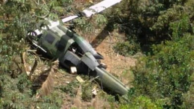 Kolumbiyada hərbi helikopter qəzaya uğrayıb: 5 ÖLÜ VAR