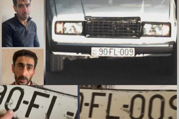 Axtarışda olan sürücü saxta nömrə nişanlı avtomobili sürürmüş