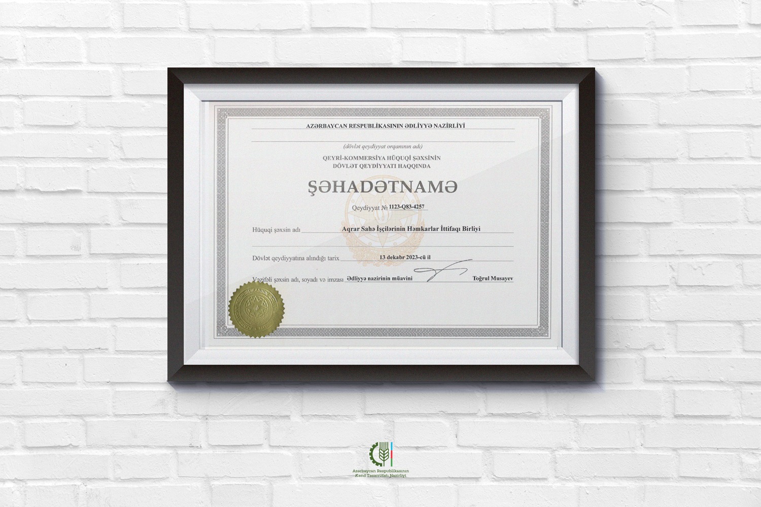 Azərbaycanda Aqrar Sahə İşçilərinin Həmkarlar İttifaqı Birliyi yaradılıb