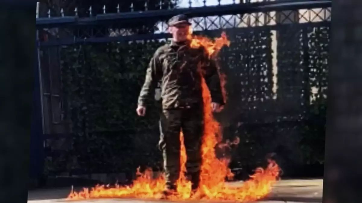 ABŞ-da özünü yandıran əsgər dünyasını dəyişib