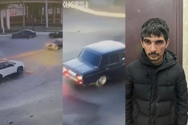 Narkoman sürücü Bakıda insanların həyatını təhlükəyə atdı - ANBAAN VİDEO