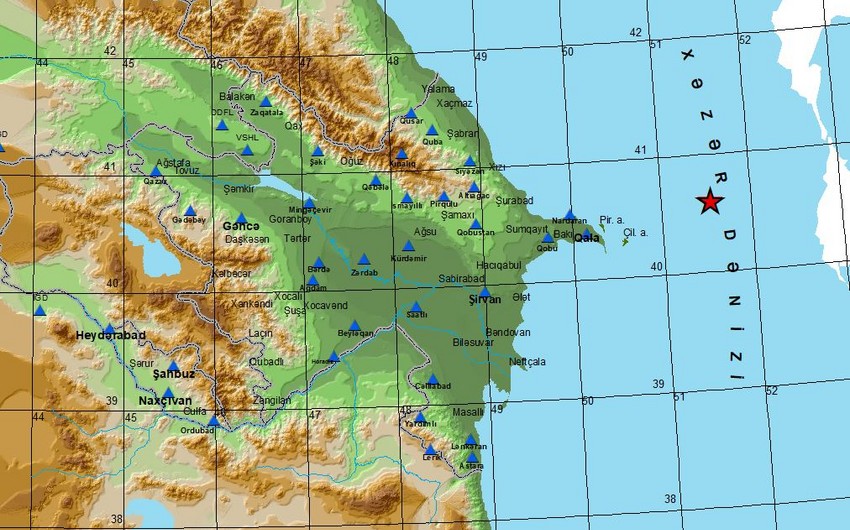 Xəzərdə zəlzələ olub