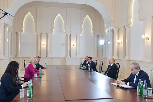 İlham Əliyev Jelka Tsviyanoviçi qəbul edib - YENİLƏNİB + FOTO