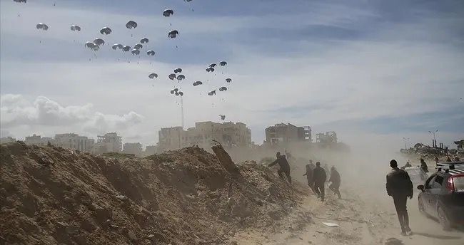 ABŞ-dan Qəzzaya havadan humanitar yardım göndərilib