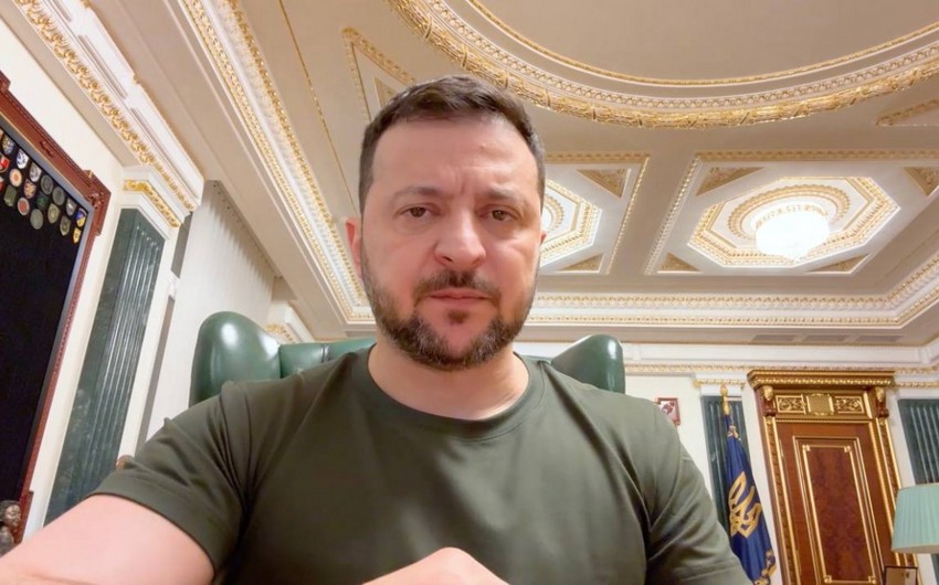 Zelenski: Rusiya bir həftə ərzində Ukraynaya təxminən 190 raket və 140 “Şahid” atıb