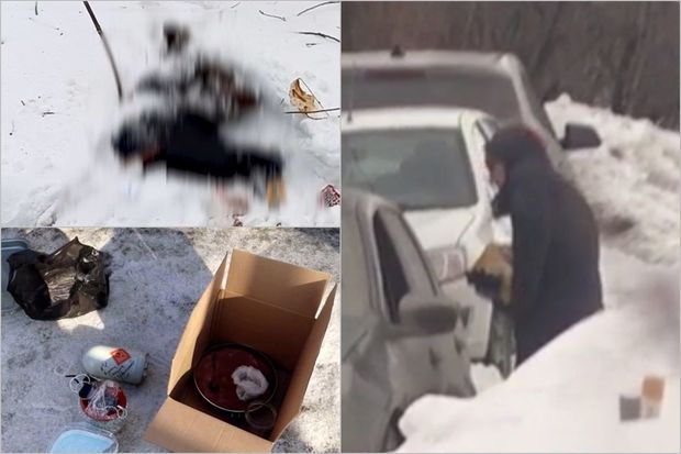 Rusiyada daha bir terrorun qarşısı alınıb: Bomba terrorçunun üzərində partladı - VİDEO