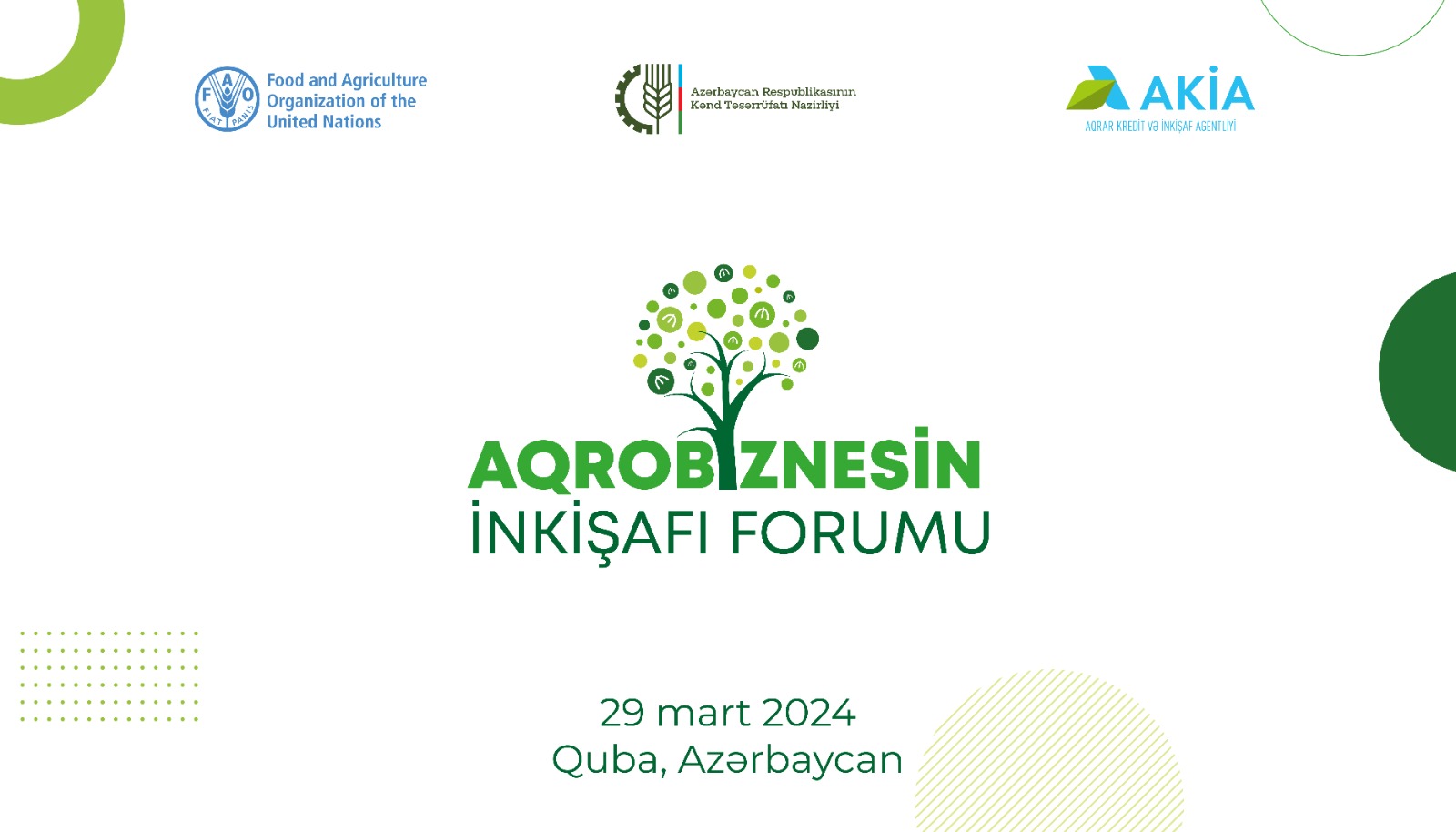 Qubada 3-cü “Aqrobiznesin İnkişafı Forumu” keçiriləcək