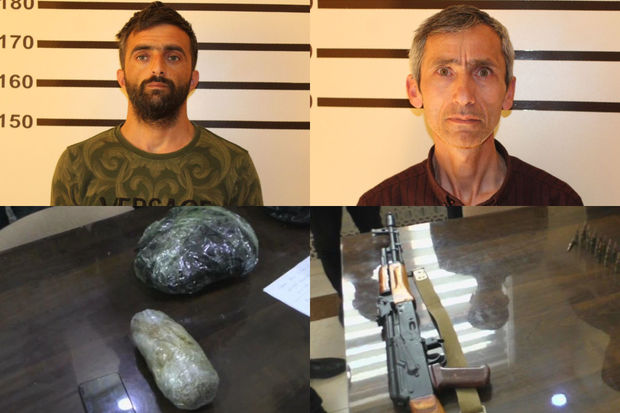 Mingəçevirdə qanunsuz odlu silah-sursat gəzdirən və narkokuryerlik edən şəxslər saxlanılıblar - FOTO/VİDEO