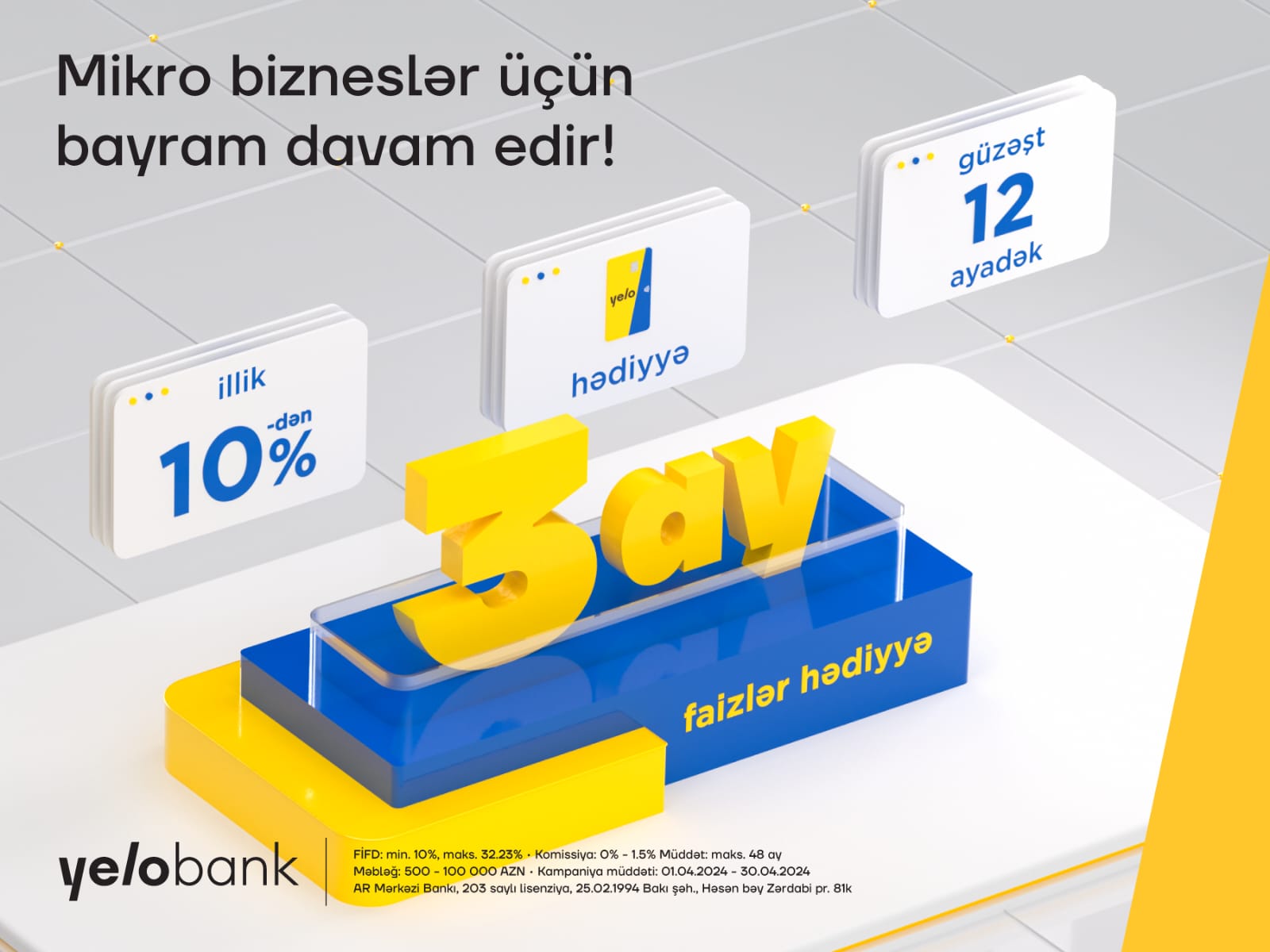 Yelo Bank mikro sahibkarlar üçün bahar kampaniyasına başladır
