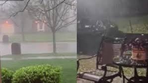 ABŞ-da qoz boyda dolu yağıb