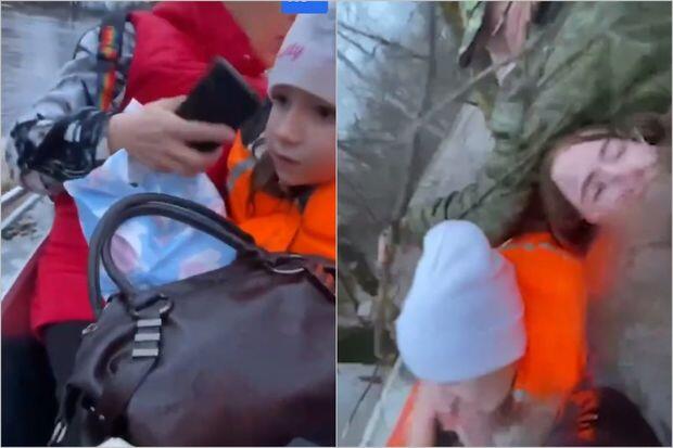 İçində uşaqlar olan qayıq çevrildi - ANBAAN VİDEO