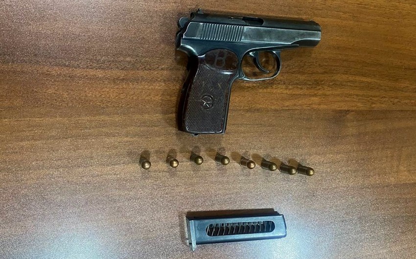 Binədə üzərində silah gəzdirən şəxs saxlanılıb