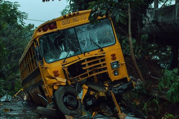 Hindistanda sürücü məktəb avtobusundan yerə atıldı: Ölənlər var