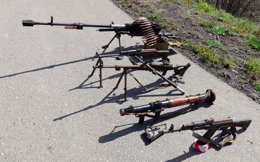 Ağdərədə odlu silahlar aşkarlanıb