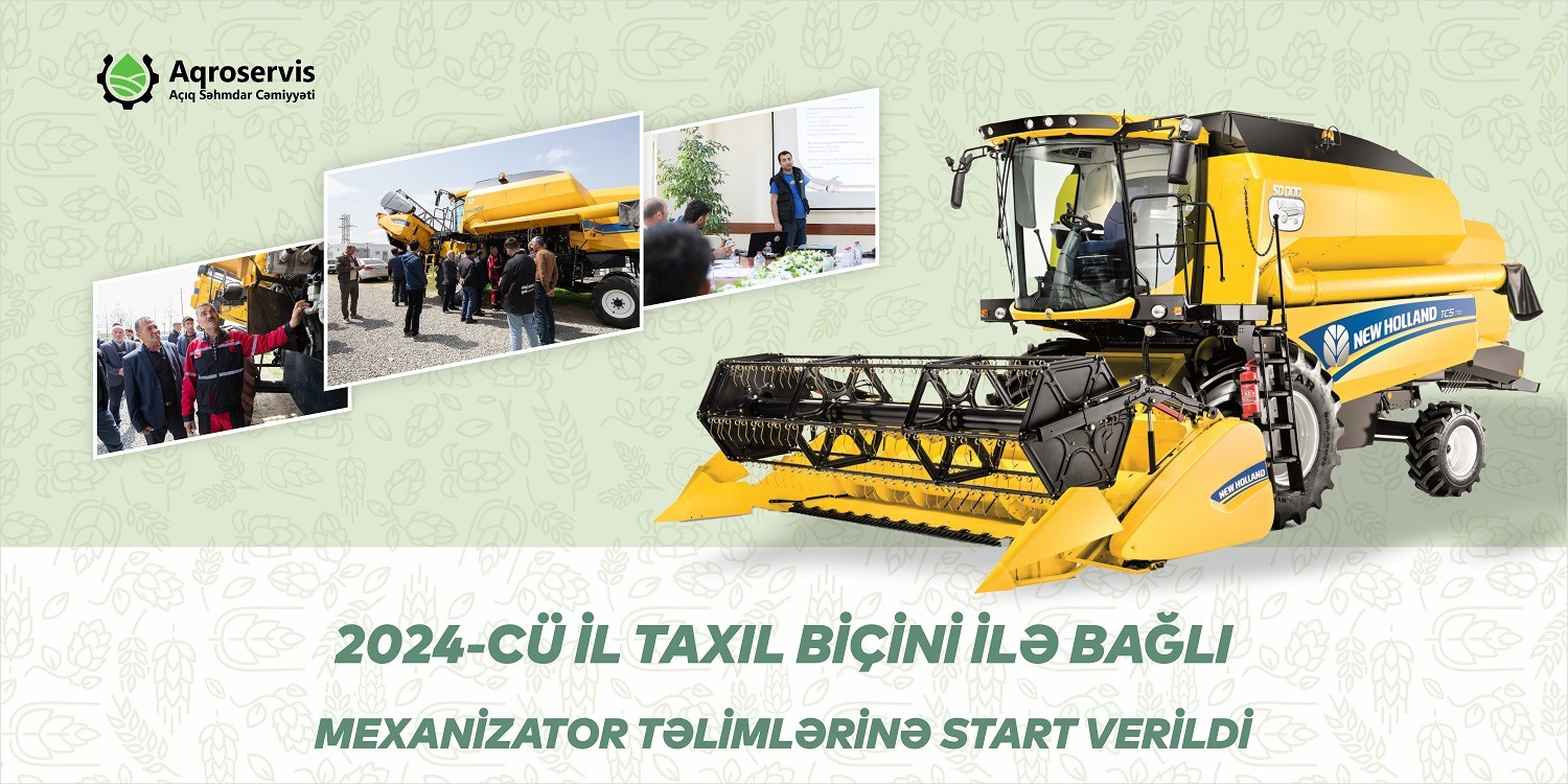 Taxıl biçininə hazırlıqla bağlı mexanizatorlar üçün təlimlərə start verilib