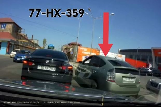Bakıda “Prius” sürücüsü qadını vurub qaçdı - ANBAAN VİDEO