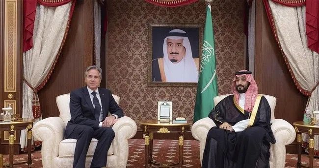 ABŞ dövlət katibi Blinken şahzadə Salmanla görüşüb