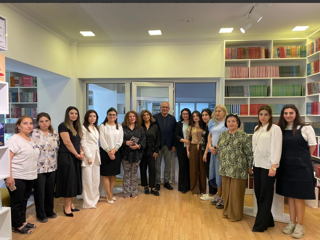 Səbail MKS-nin Mərkəzi Kitabxanasında Elçin Mirzəbəyli ilə görüş keçirilib