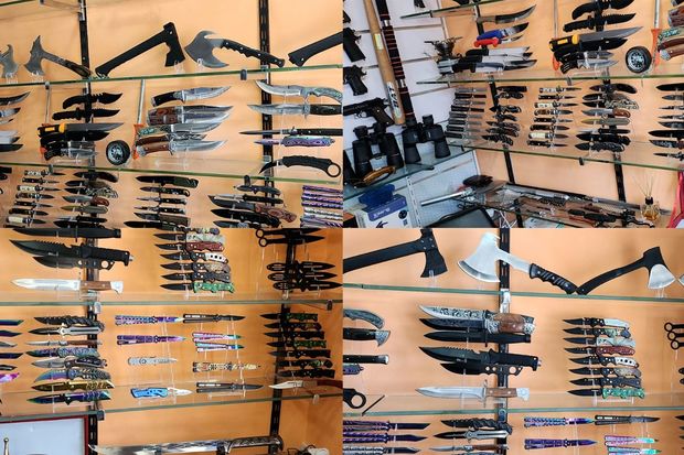 Bakıda müxtəlif təyinatlı kəsici-deşici alətlərin satışının qarşısı alınıb - VİDEO