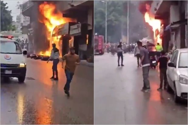 Beyrutda SEPAH üzvlərinin olduğu restoran partladılıb - VİDEO