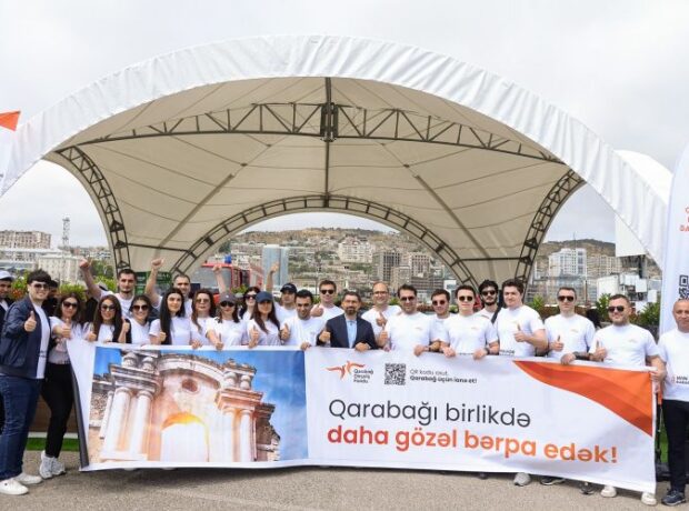 Qarabağ Dirçəliş Fondunun Bakı Marafonundakı yaşıl pavilyonu böyük maraqla qarşılanıb