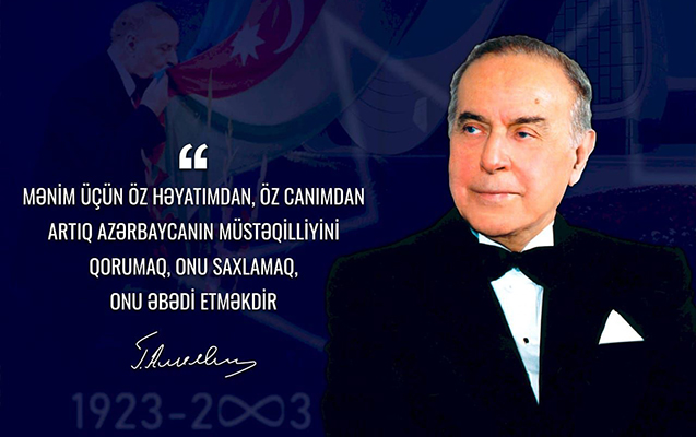 Ulu öndər Heydər Əliyevin anadan olmasının 101-ci ildönümüdür
