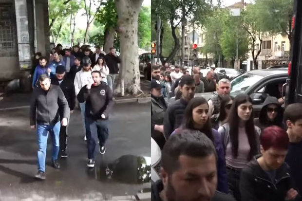 Ermənistanda vətəndaş itaətsizliyi aksiyası yenidən alovlandı: Saxlanılanlar var - YENİLƏNİB + VİDEO