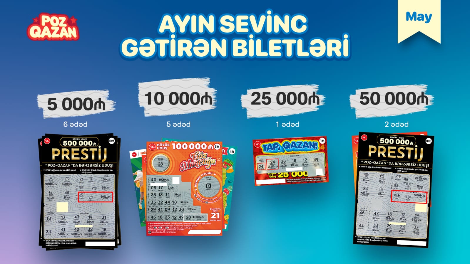 “Poz-Qazan” oyunlarında mayda 14 böyük uduş qazanılıb