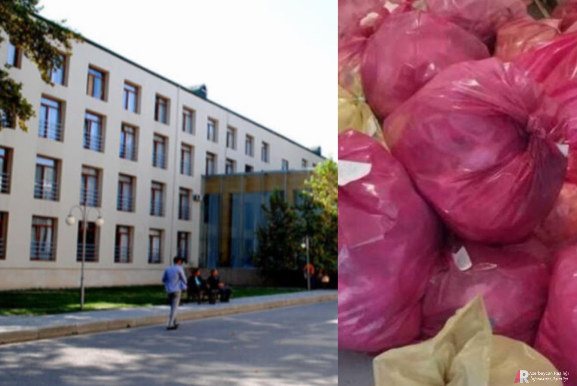 Mingəçevir Xəstəxanasının doğum şöbəsində təhlükəli mənzərə - Zibillər otağa yığılır (FOTO)