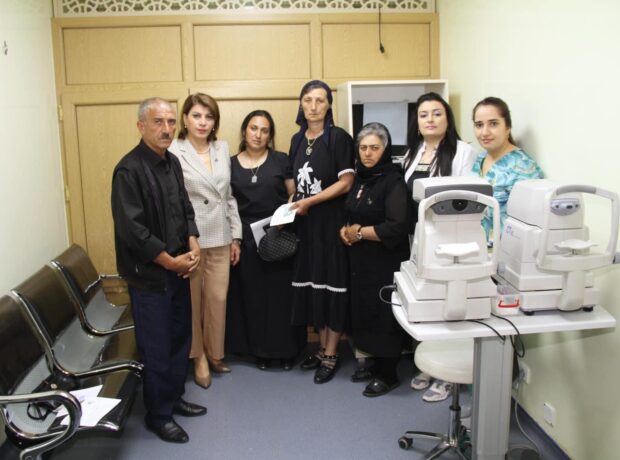 Zərifə Əliyeva adına Milli Oftalmologiya Mərkəzinin Səyyar Klinikası Gədəbəy rayonunda - FOTO
