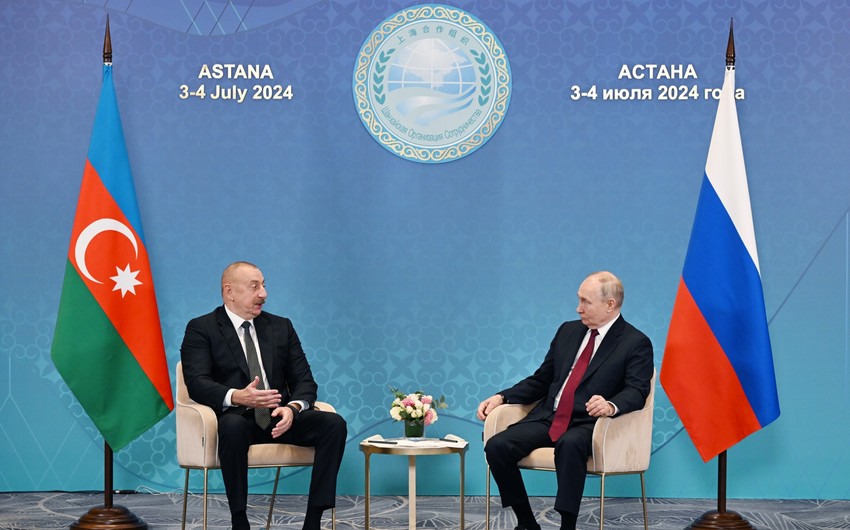 Astanada Azərbaycan və Rusiya prezidentlərinin görüşü olub - YENİLƏNİB