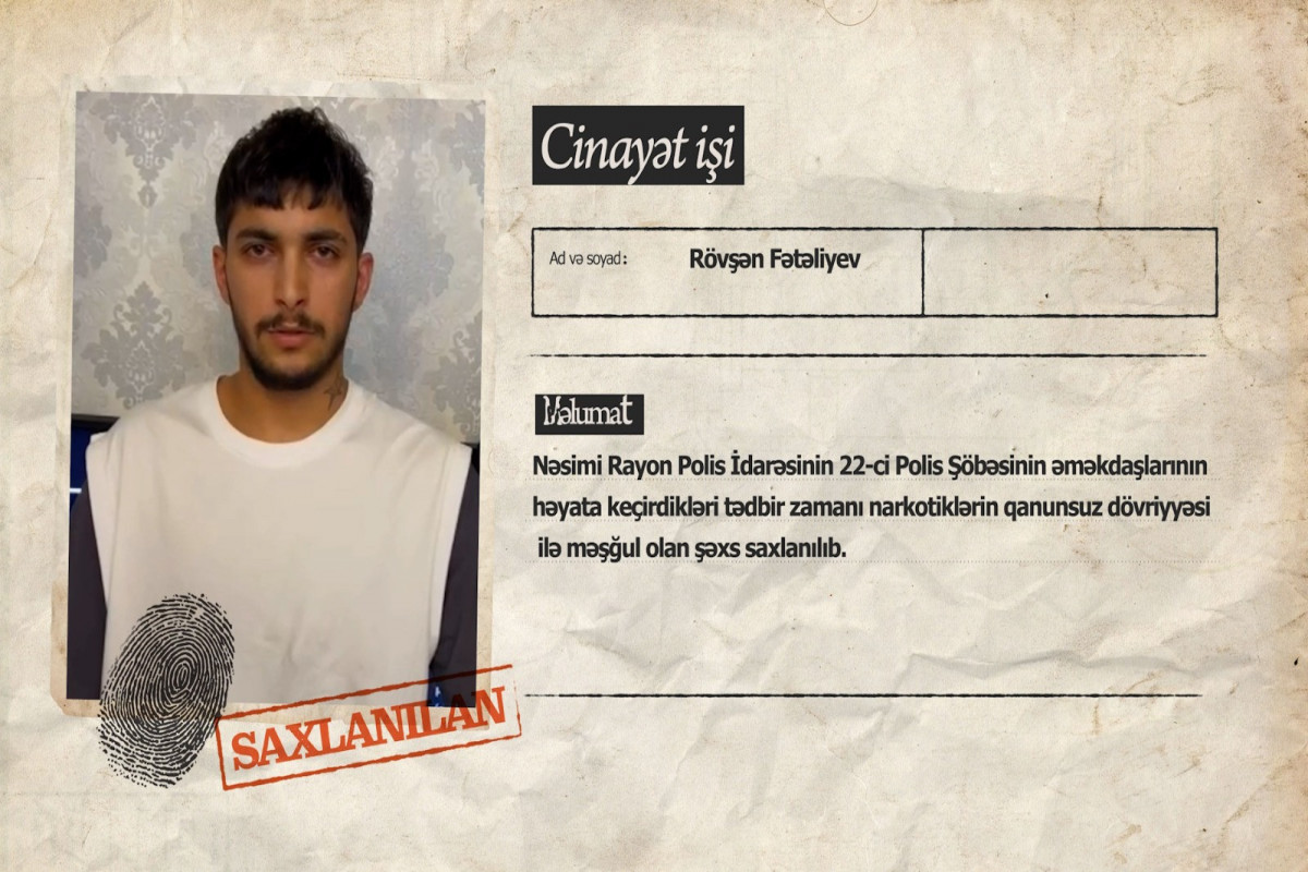 Bakıda daha bir motokuryer saxlanıldı