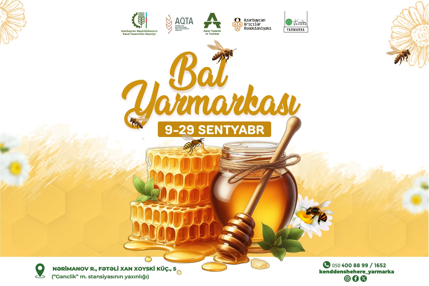 Bakıda arıçılıq məhsullarının 24-cü Respublika Sərgi-Satış Yarmarkası keçiriləcək